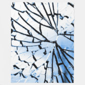 gebroken venster fleece deken (Voorkant)