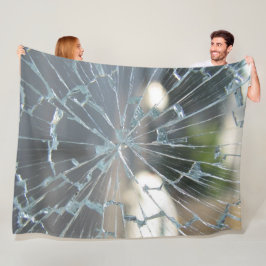 gebroken venster fleece deken