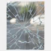 gebroken venster fleece deken (Voorkant)