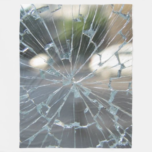 gebroken venster fleece deken (Voorkant)