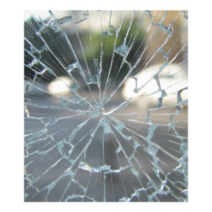 gebroken venster foto afdruk