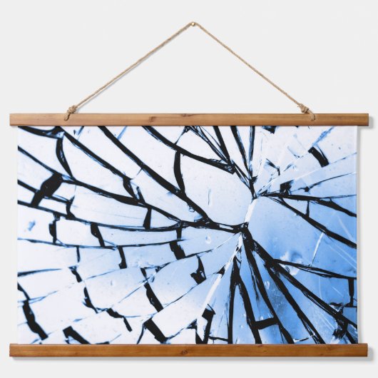 gebroken venster hangend wandkleed (Voorkant)