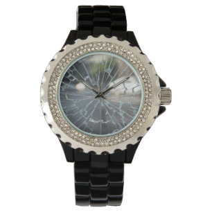gebroken venster horloge