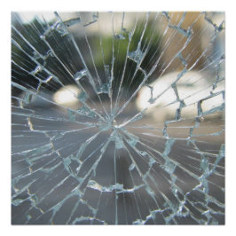 gebroken venster perfect poster