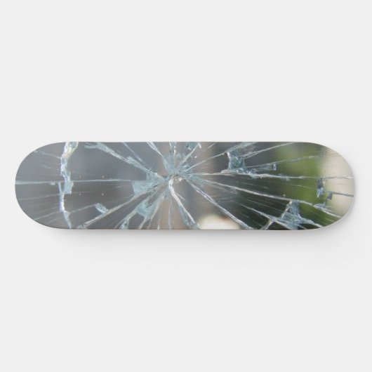gebroken venster persoonlijk skateboard (Horizontaal)