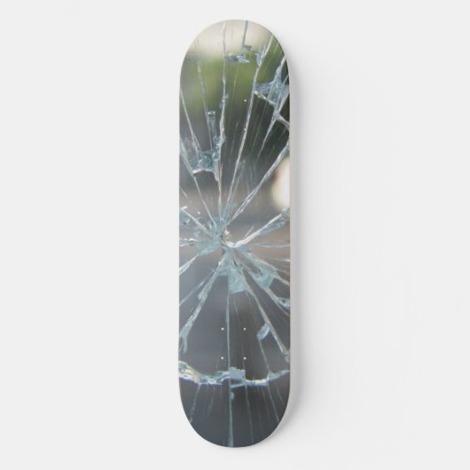 gebroken venster persoonlijk skateboard (Voorkant)