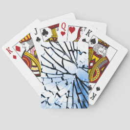 gebroken venster pokerkaarten