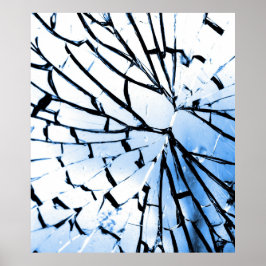 gebroken venster poster