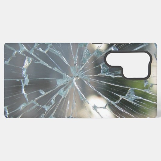 gebroken venster samsung galaxy hoesje (Achterkant horizontaal)