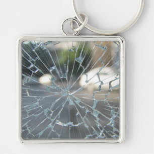 gebroken venster sleutelhanger