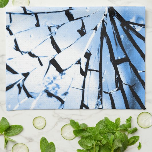 gebroken venster theedoek (Gevouwen)