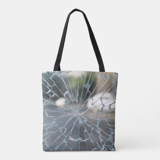 gebroken venster tote bag (Achterkant)