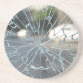 gebroken venster zandsteen onderzetter (Voorkant)