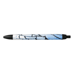 gebroken venster zwarte inkt pen
