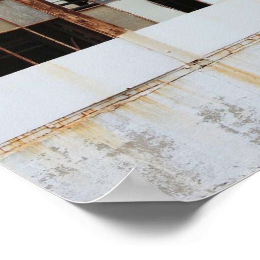 Gebroken Vensters in een Verlaten het Pakhuis van  Poster (Hoek)