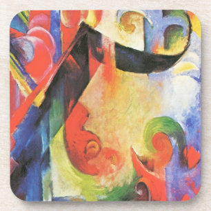 Gebroken vormen door Franz Marc, Vintage Abstracte Drankjes Onderzetter
