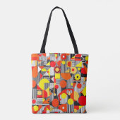 Gebroken vormen tote bag (Achterkant)