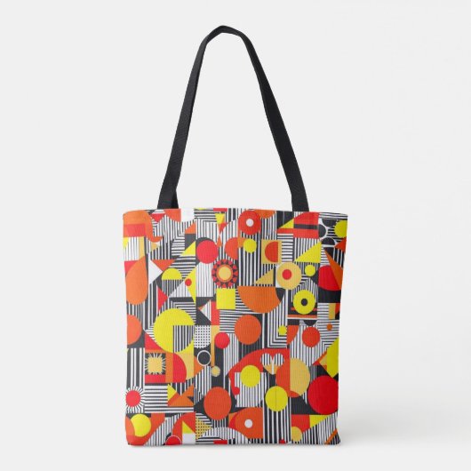 Gebroken vormen tote bag (Achterkant)