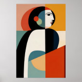 Gebroken vrouw: de cubistische essentie poster (Voorkant)