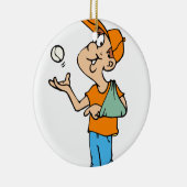 Gebroken wapenspeler keramisch ornament (Rechts)