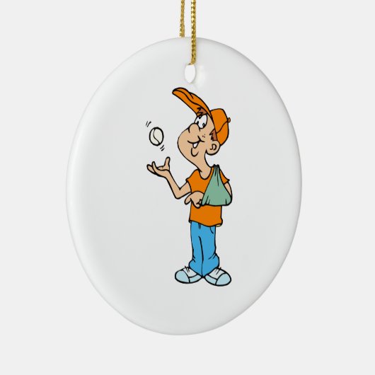 Gebroken wapenspeler keramisch ornament (Rechts)