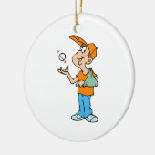 Gebroken wapenspeler keramisch ornament (Links)