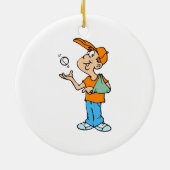 Gebroken wapenspeler keramisch ornament (Achterkant)