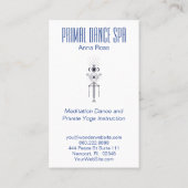 *~* Gebroken Waterverf Reiki Tribal Aztec Primal Visitekaartje (Achterkant)