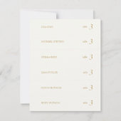 Gebroken wit | Blue Ribbon Plaats Naam Escort Kaar Notitiekaartje (Voorkant)