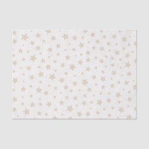 GEBROKEN WIT & BRUIN NEUTRALE TINTEN VAN STERREN TISSUEPAPIER