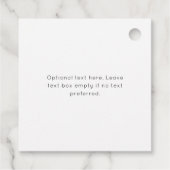gebroken wit | Chic Modern Bloemen Huwelijk Bedankjes Labels (Achterkant)