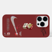 Gebroken wit iPhone hoesje (Achterkant horizontaal)