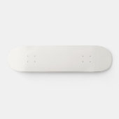 Gebroken wit, melkwit, warm wit persoonlijk skateboard (Horizontaal)