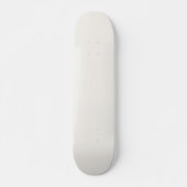 Gebroken wit, melkwit, warm wit persoonlijk skateboard (Voorkant)
