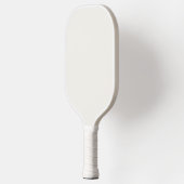 Gebroken wit, melkwit, warm wit pickleball paddle (Links)