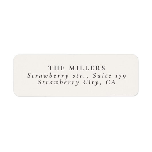 Gebroken wit, melkwit, warm wit retour etiket (Voorkant)