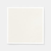 Gebroken wit, melkwit, warm wit servet (Voorkant)