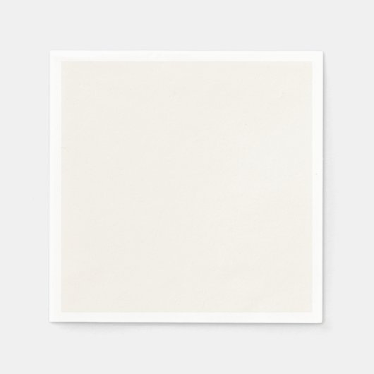 Gebroken wit, melkwit, warm wit servet (Voorkant)