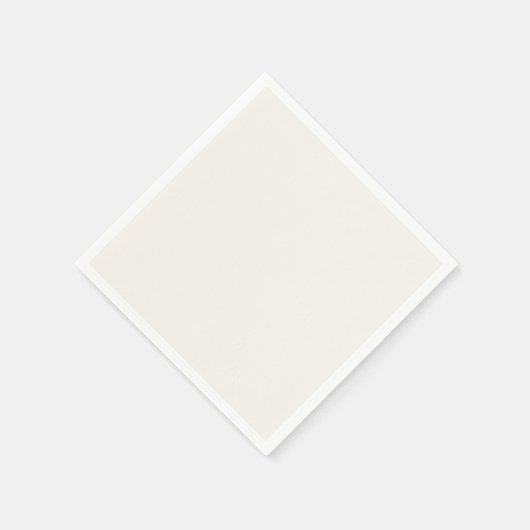 Gebroken wit, melkwit, warm wit servet (Hoek)