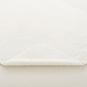 Gebroken wit, melkwit, warm wit sherpa deken (3/4)