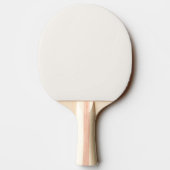 Gebroken wit, melkwit, warm wit tafeltennisbatje (Achterkant)