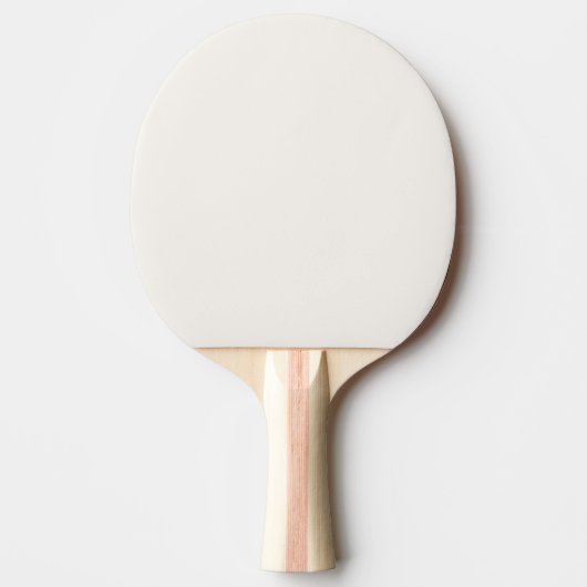 Gebroken wit, melkwit, warm wit tafeltennisbatje (Voorkant)