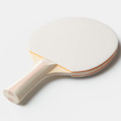 Gebroken wit, melkwit, warm wit tafeltennisbatje (Voorkant Gekanteld)