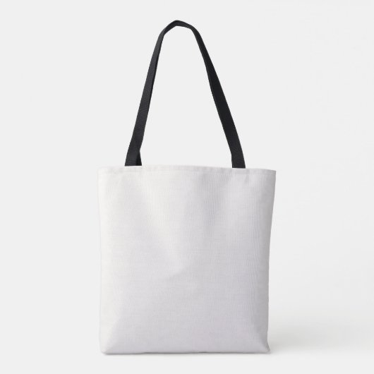 Gebroken wit, melkwit, warm wit tote bag (Achterkant)