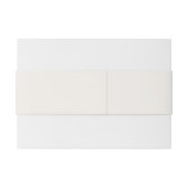 Gebroken wit, melkwit, warm wit uitnodigingen wikkel (Achterkant Voorbeeld)