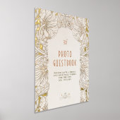 Gebroken wit Pimpernel Foto Gastenboek teken  (Laagn)