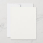 Gebroken wit | White Ribbon Plaats Naam Escort Kaa Notitiekaartje (Achterkant)