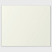 Gebroken witte crème Melkneutrale vaste kleur Cadeaupapier (Vlak)