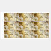 Gebroken witte gouden waterdichte cosmetica druppe labels (Vel)