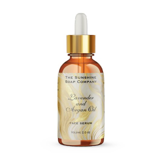 Gebroken witte gouden waterdichte cosmetica druppe labels